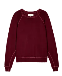 College Slouchy Sweatshirt Plum