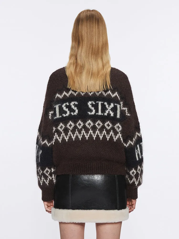 Jacquard Cardigan