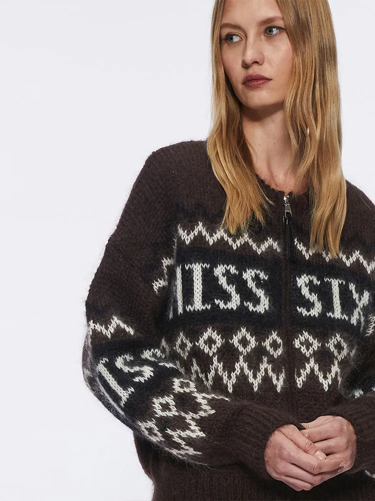 Jacquard Cardigan