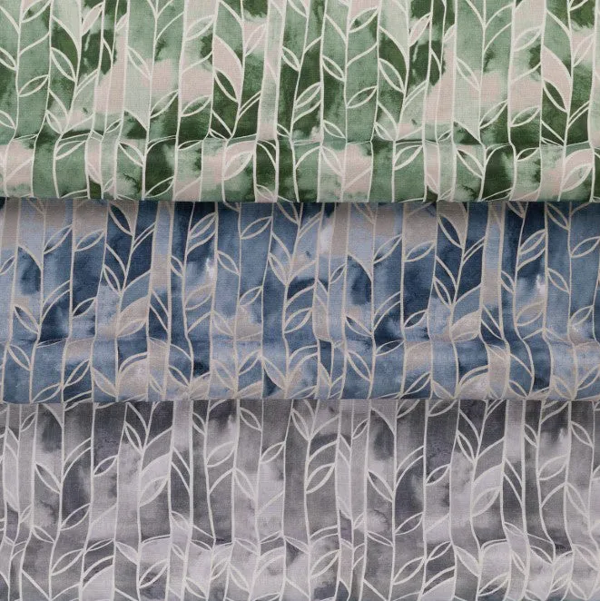 Luca Forest Green Geometric FR Curtains
