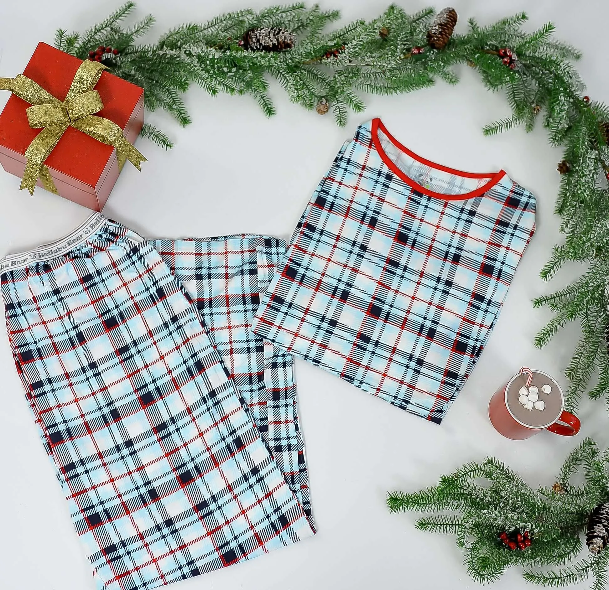 Original Holiday Plaid Bamboo Men's Pajama Set