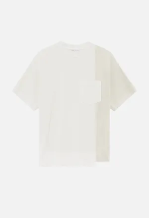 Reconstructed Lucky Pocket Tee / Washed Ivory