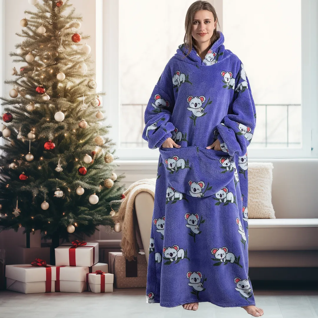 Soft Warm Adults Blanket Hoodie
