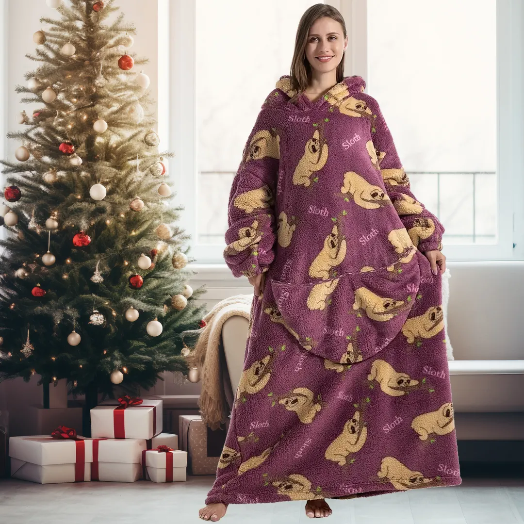 Soft Warm Adults Blanket Hoodie