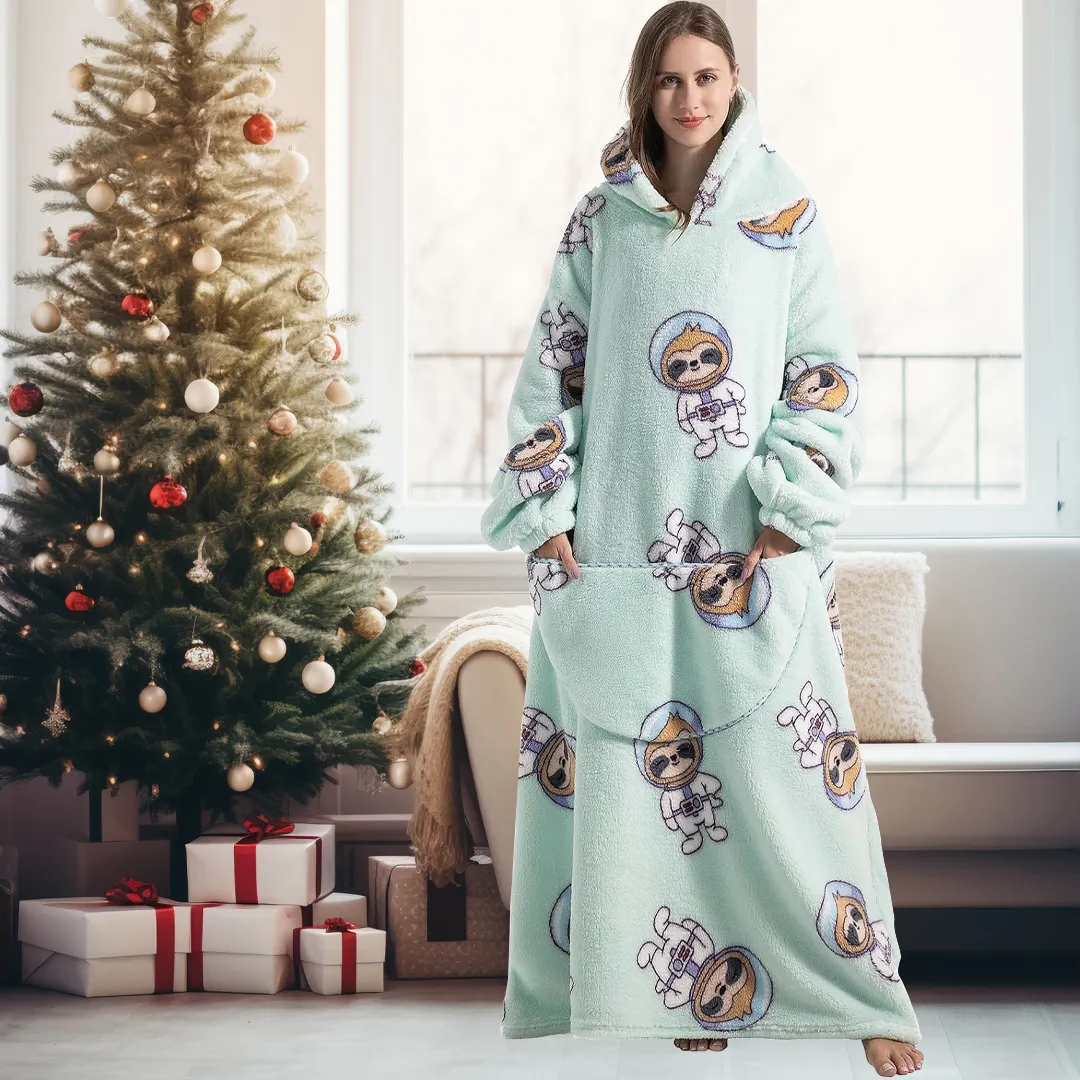 Soft Warm Adults Blanket Hoodie