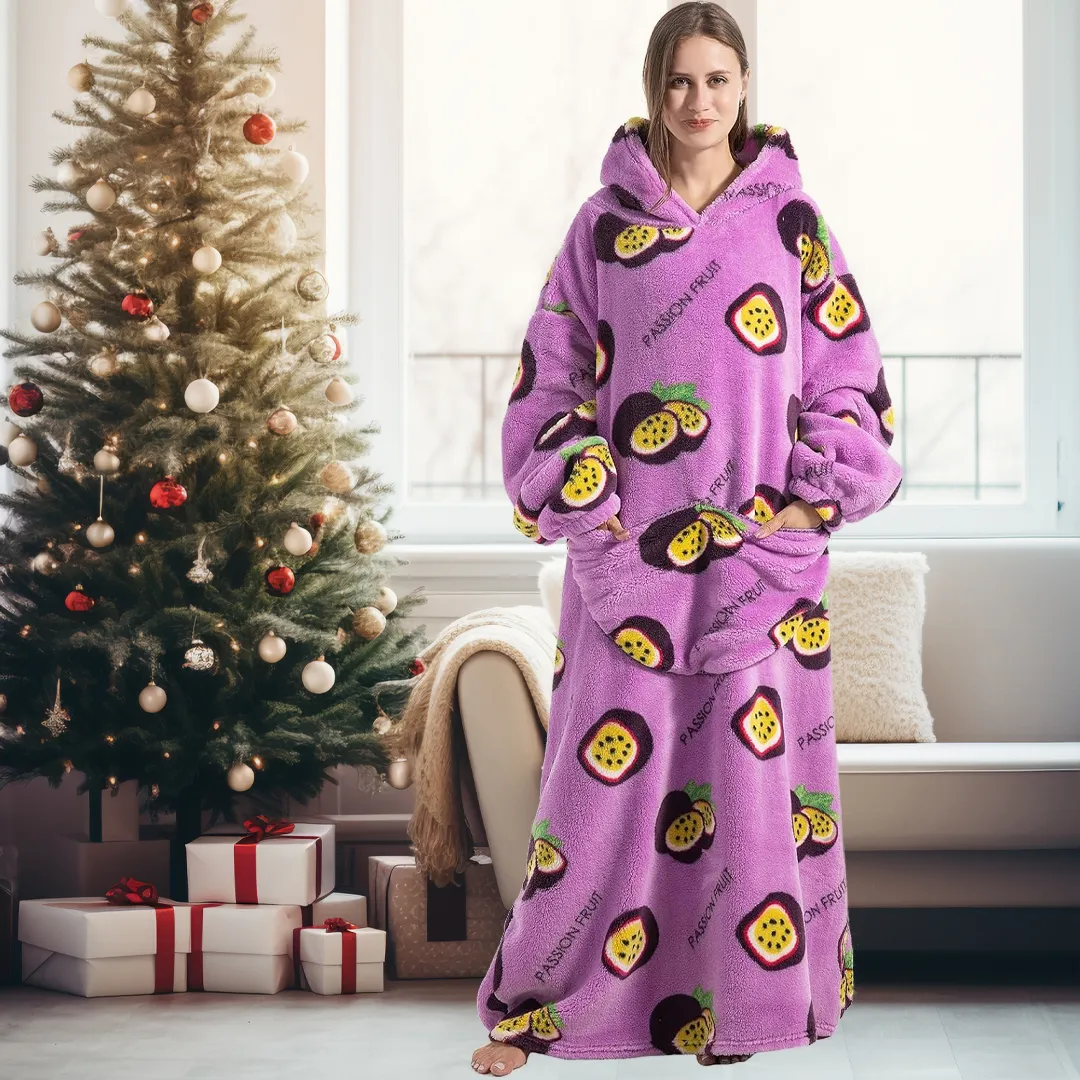 Soft Warm Adults Blanket Hoodie